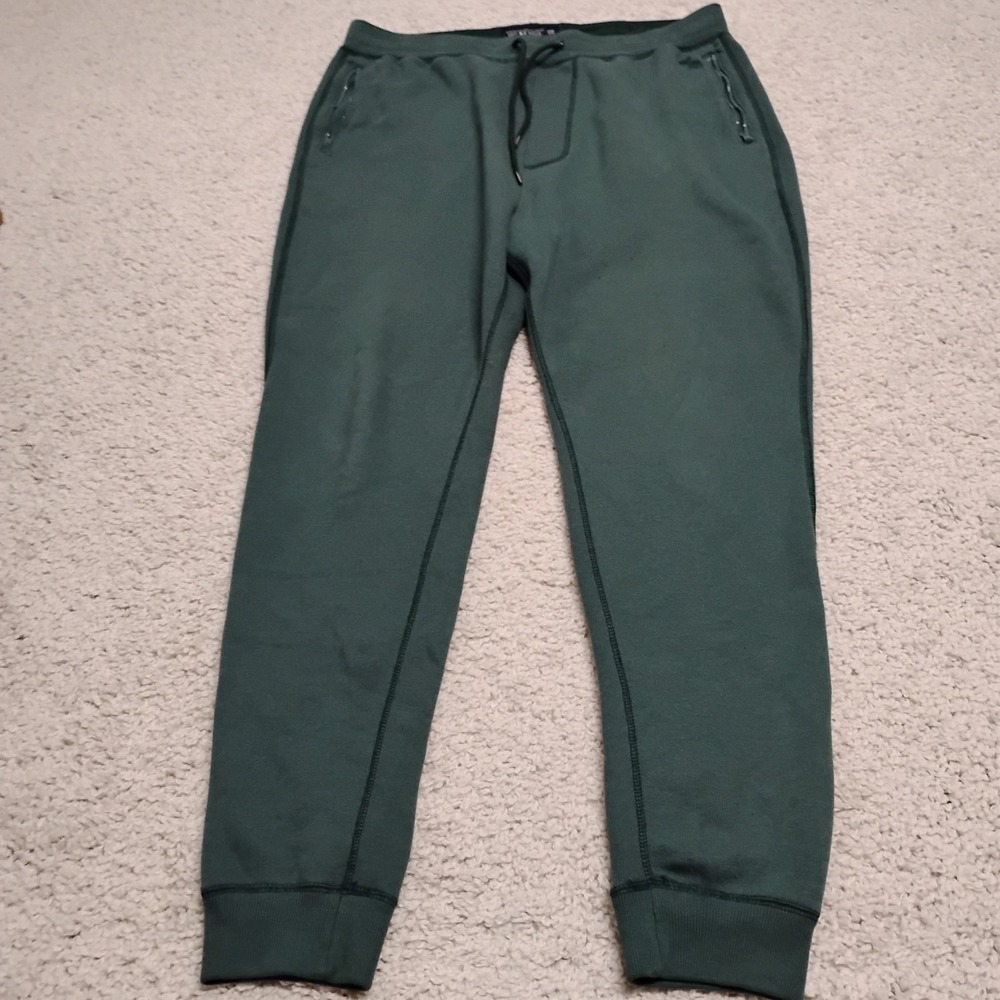 Abercrombie Fitch Pants Mens XXL Green Sweatpants Joggers Sleep Tapered Soft AF